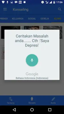 Konseling android App screenshot 1